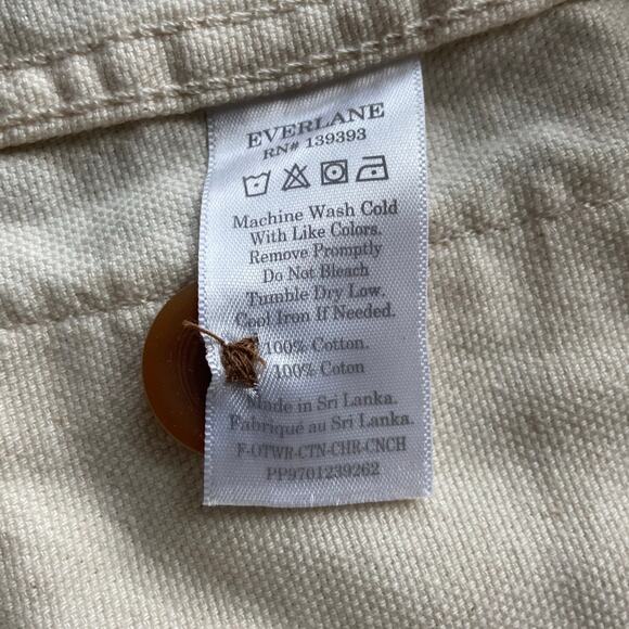 Everlane The Cinchable Chore Jacket Women's S Bone Inner Drawstring Pockets - Picture 7 of 11